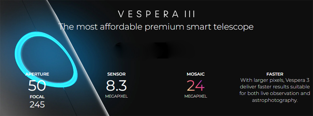 Vaonis Vespera III Smart Telescope - Premium