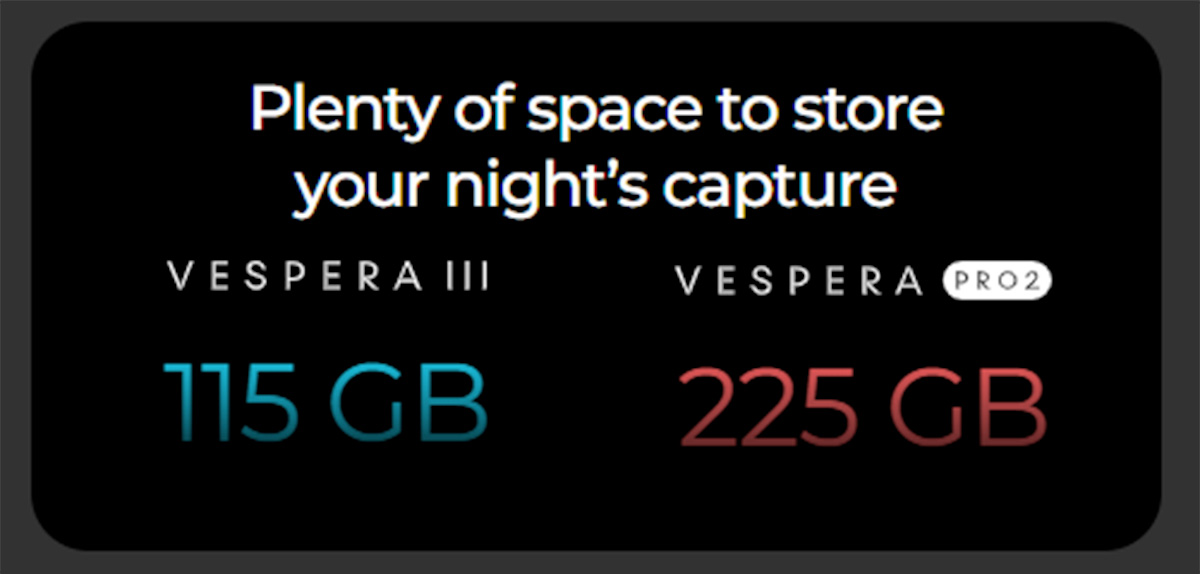 Vaonis Vespera III Smart Telescope - Better Memory and Processing